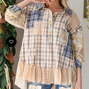 Oli & Hali | Jackets & Coats | Oh768oli Hali Washed Ruffle Lace Hem ...